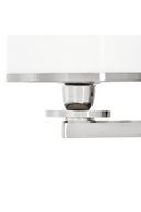 Nickel Glass Wall Lamp Van Cleeff