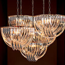 Lucite Loop Chandelier L Murano