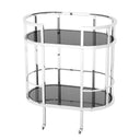 Smoked Glass 2-Layer Trolley Townhouse