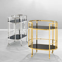 Smoked Glass 2-Layer Trolley Townhouse