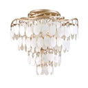 Champagne Leaf Dolce Chandelier 37.75" by Corbett Lighting, view 3