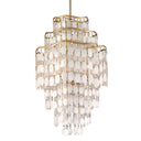 Champagne Leaf Dolce Chandelier 37.75" by Corbett Lighting, view 5