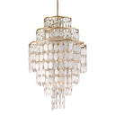 Champagne Leaf Dolce Chandelier 37.75" by Corbett Lighting, view 4