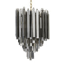 Tapered Glass Rods Chandelier Salerno