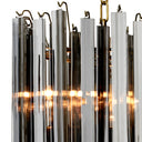 Tapered Glass Rods Chandelier Salerno