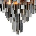 Tapered Glass Rods Chandelier Salerno
