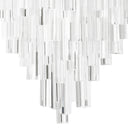Tapered Glass Rods Chandelier Salerno