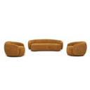 Andrew - Modern Orange Fabric Sofa