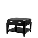 Oak Wooden Side Table Military