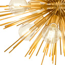 Brass Starburst Chandelier Boivin