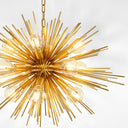 Brass Starburst Chandelier Boivin