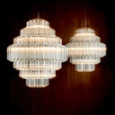 Cascading Bevelled Glass Chandelier Vittoria