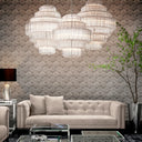 Cascading Bevelled Glass Chandelier Vittoria