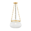 Aged Brass Granby Pendant 13" by Hudson Valley