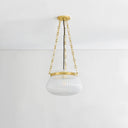 Aged Brass Granby Pendant 13" by Hudson Valley, view 3