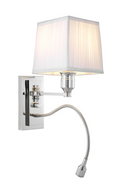 White Pleated Wall Lamp Ellington