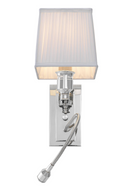 White Pleated Wall Lamp Ellington