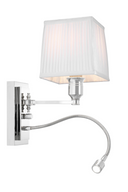 White Pleated Wall Lamp Ellington