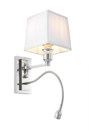 White Pleated Wall Lamp Ellington