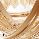 Lucite Loop Chandelier Murano