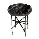 Round Marble Side Table Tomasso