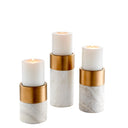 Marble Candle Holder Set (3) Sierra