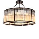 Glass Drum Ceiling Lamp Bernardi