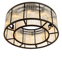 Glass Drum Ceiling Lamp Bernardi