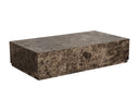 Rectangular Dark Emperador Coffee Table Laros by Matho Sun