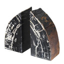 Petrified Wood Bookends (2) Opia