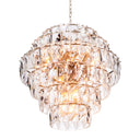 Glass Layered Chandelier L Amazone