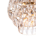 Glass Layered Chandelier L Amazone