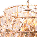 Glass Layered Chandelier L Amazone