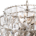 Glass Layered Chandelier L Amazone