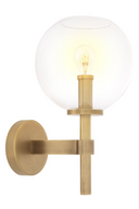 Brass Globe Wall Lamp Jade