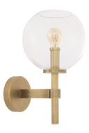 Brass Globe Wall Lamp Jade