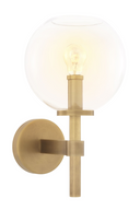Brass Globe Wall Lamp Jade