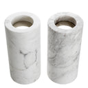 White Marble Tealight Holders (2) Tobor