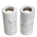 White Marble Tealight Holders (2) Tobor