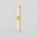 Aged Brass Tottenville Wall Sconce 4.25" x 27" by Hudson Valley, view 2