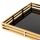 Black Glass Display Tray Giacomo