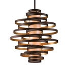 Bronze Leaf Vertigo Chandelier 45" by Corbett Lighting, view 5