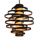 Bronze Leaf Vertigo Chandelier 45" by Corbett Lighting