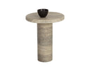 Bastion End Table - Travertine Look by Matho Sun, view 4