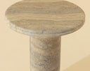 Bastion End Table - Travertine Look by Matho Sun, view 3