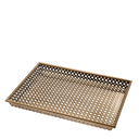 Antique Brass Rectangular Tray Sirenuse