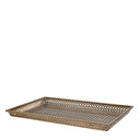 Antique Brass Rectangular Tray Sirenuse