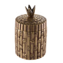 Vintage Brass Bamboo Box