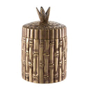 Vintage Brass Bamboo Box