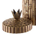 Vintage Brass Bamboo Box
